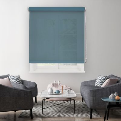Store enrouleur tamisant bleu zinc l.180 x H.190cm Madeco