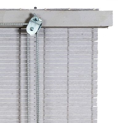 Store enrouleur tamisant bois gris clair H.180 x 80cm Ballauff