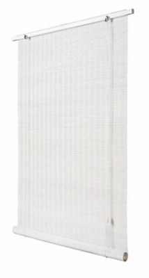 Store enrouleur tamisant bois tissé blanc H.200 x 100cm Ballauff