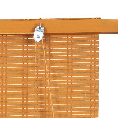 Store enrouleur tamisant bois tissé coloris chamois H.180 x 140cm Ballauf