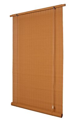 Store enrouleur tamisant bois tissé coloris chamois H.180 x l.80cm Ballauf