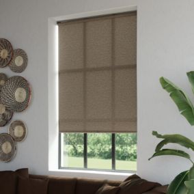 Store enrouleur tamisant Eccles pose facile marron L.180 x l.160cm GoodHome