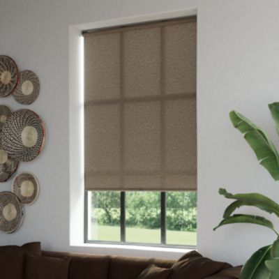 Store enrouleur tamisant Eccles pose facile marron L.180 x l.180cm GoodHome