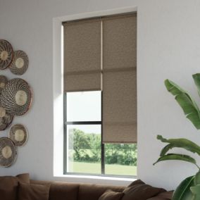 Store enrouleur tamisant Eccles pose facile marron L.180 x l.55cm GoodHome