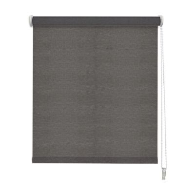 Store enrouleur tamisant effet tweed Madeco l.150 x H.190cm gris anthracite