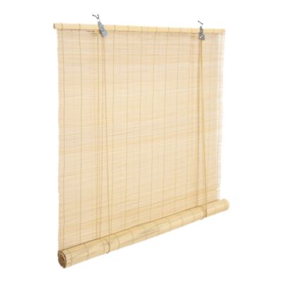 Store Enrouleur En Bambou Naturel Pour Extérieur - Personnalisable (45 à 165 Cm), Occultant, Protection UV - Pour Terrasse, Véranda, Jardin, Tonnelle