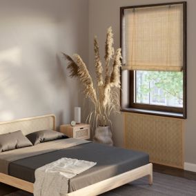 Store enrouleur tamisant en bambou beige naturel L.180 x l.180cm