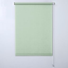 Store enrouleur tamisant Halo mat vert sauge L.180 x l.55 cm