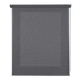 Store Enrouleur Tamisant Lisse pour Fenêtres et Portes Gris 100x180 cm