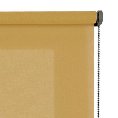 Store Enrouleur Tamisant Lisse pour Fenêtres et Portes Jaune 100x250 cm