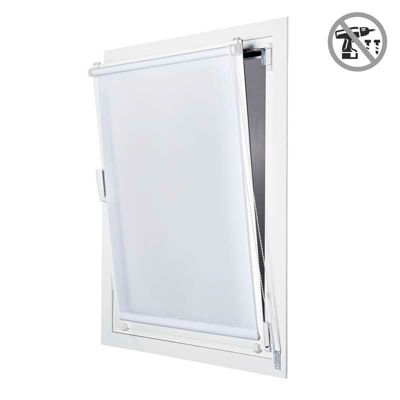 Store Enrouleur Tamisant sans perçage EasyFix Blanc 45 x 180 cm
