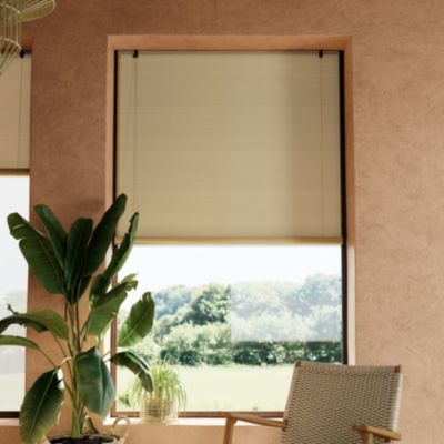 Store enrouleur tamisant sans perçage Akapa beige l.120 x H.180cm Goodhome