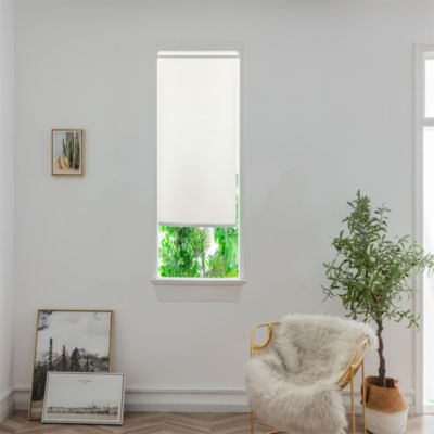 Store enrouleur tamisant sans perçage blanc l.45 x H.140cm
