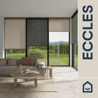Store enrouleur tamisant sans perçage Eccles marron l.180 x H.180cm Goodhome