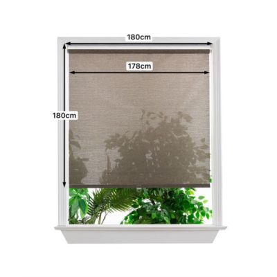 Store enrouleur tamisant sans perçage Eccles marron l.180 x H.180cm Goodhome