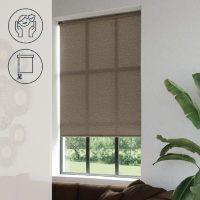 Store enrouleur tamisant sans perçage Eccles marron l.180 x H.180cm Goodhome