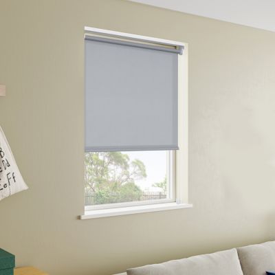 Store enrouleur tamisant sans perçage Halo 2 gris béton l.55 x H.180cm Goodhome