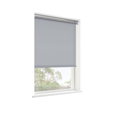 Store enrouleur tamisant sans perçage Halo 2 gris béton l.55 x H.180cm Goodhome