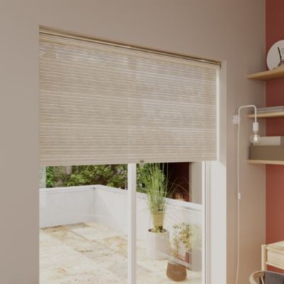 Store enrouleur tamisant sans perçage Masana beige l.180 x H.240cm Goodhome