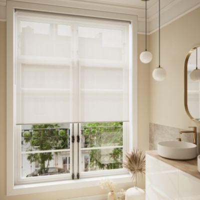 Store enrouleur thermique salle de bains Badallo blanc l.160 x H.180cm Goodhome