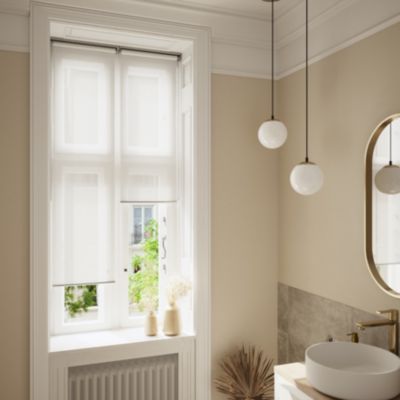 Store enrouleur thermique salle de bains Badallo blanc l.40 x H.140cm Goodhome