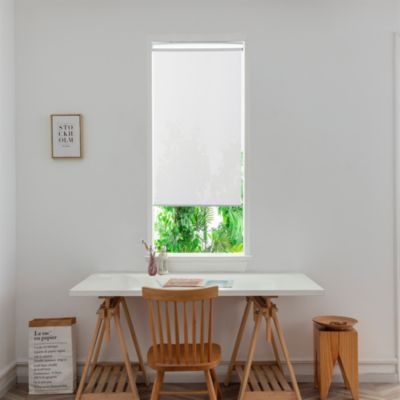 Store enrouleur thermique salle de bains Badallo blanc l.45 x H.140cm Goodhome