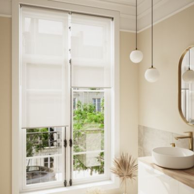 Store enrouleur thermique salle de bains Badallo blanc l.60 x H.180cm Goodhome