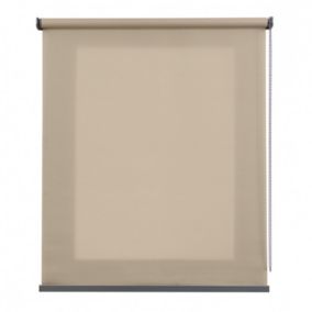 Store Enrouleur translucide Premium avec finitions en Aluminium pour fenêtres et Portes Beige 100x250 cm