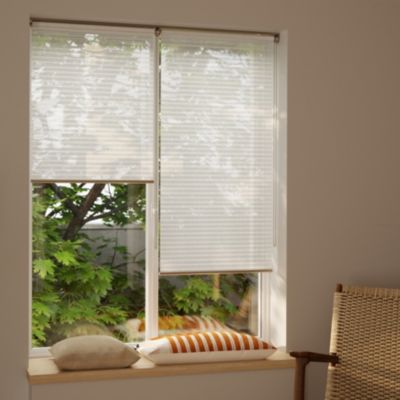 Store enrouleur voile sans perçage Asthall blanc l.55 x H.180cm Goodhome