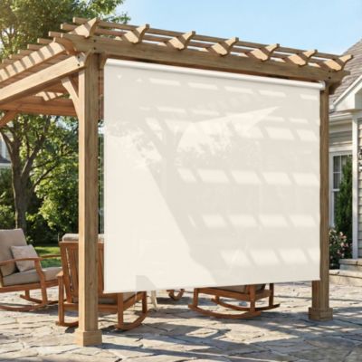 Store extérieur enrouleur anti-UV30+ imperméable 240x160cm crème