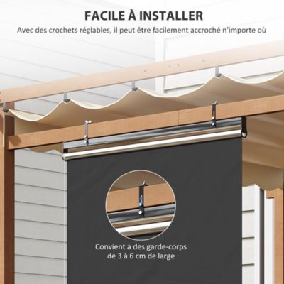 Store extérieur vertical store manuel rétractable dim. 124L x 5l x 222H ...