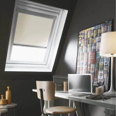 Store fenêtre de toit occultant compatible VELUX K MK04 61x78cm Beige - MADECO