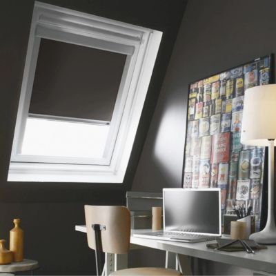 Store fenêtre de toit occultant compatible VELUX S06 anthracite - MADECO