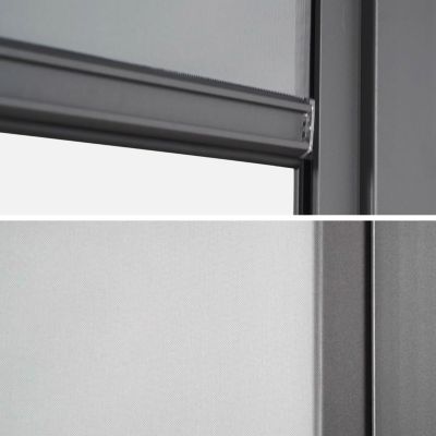 Store gris pour pergola bioclimatique   Triomphe   3x4 m. aluminium et textilène