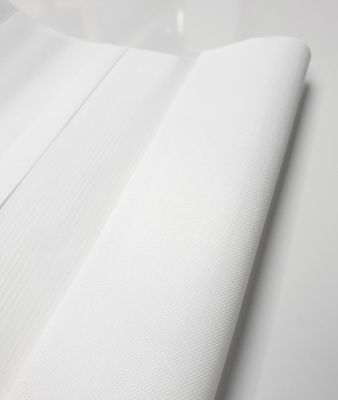Store jour/nuit automatique blanc L.160 x H.45 cm
