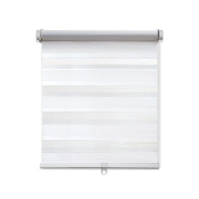Store jour/nuit automatique blanc L.160 x H.55 cm