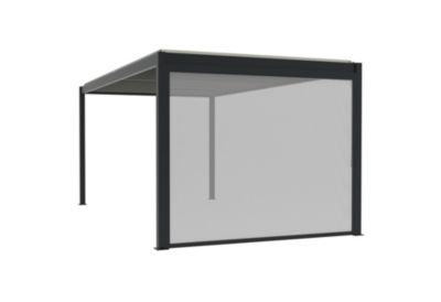 Store latéral manuel pour pergola Cameo autoportante l. 2,88m Gris foncé