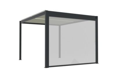 Store latéral manuel pour pergola Cameo autoportante l. 2,88m Gris foncé