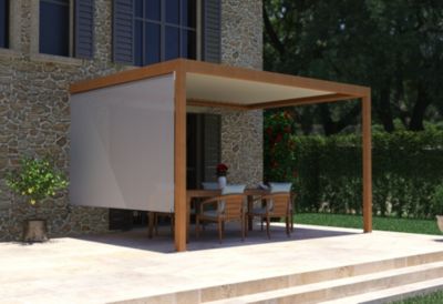 Store latéral manuel pour pergola Salto murale l. 2,98m