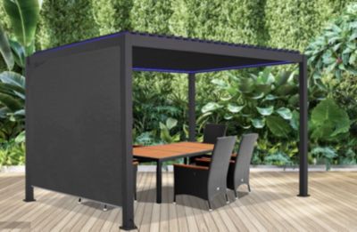 Store latéral motorisé pour pergola bioclimatique 3m gris