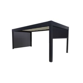 Store latéral motorisé pour pergola Green Outside 3m noir sablé