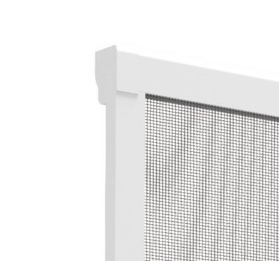 Moustiquaire Aluminium Blanc L125 X H145 Cm – Recoupable – Neuf