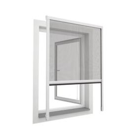 Store moustiquaire enroulable blanc pour fenêtre 80 x 130 cm