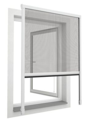 Store moustiquaire enroulable pour fenêtre en PVC 125 x 150 cm