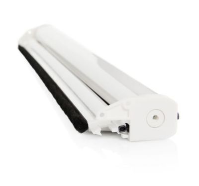 Store Moustiquaire Enroulable PVC pour Fenêtre - L.100 x H.160cm Recoupable - PVC Blanc - Lot de 2