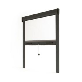 Store Moustiquaire Recoupable LUXE - L150 x H220cm - Gris RAL 7016