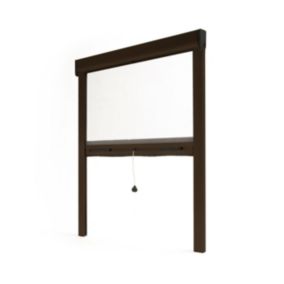 Store Moustiquaire Recoupable LUXE - L80 x H100cm - Marron RAL 8014