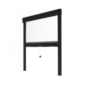 Store Moustiquaire Recoupable LUXE - L80 x H100cm -  Noir RAL 9011