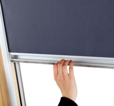 Store occultant pour fenêtre de toit ROTO  - Beige - avec un vitrage de H 83,5 x 60 cm