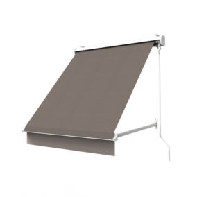 Store à projection avec coffre 140 x 70 cm de fenêtre - Taupe - Sunny Inch